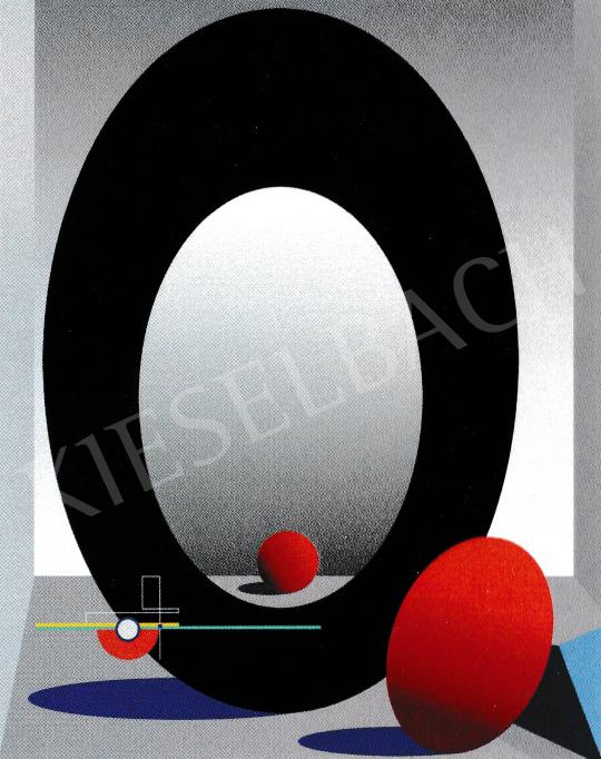  József Kádár - Térgeometria - Erőegyensúly painting